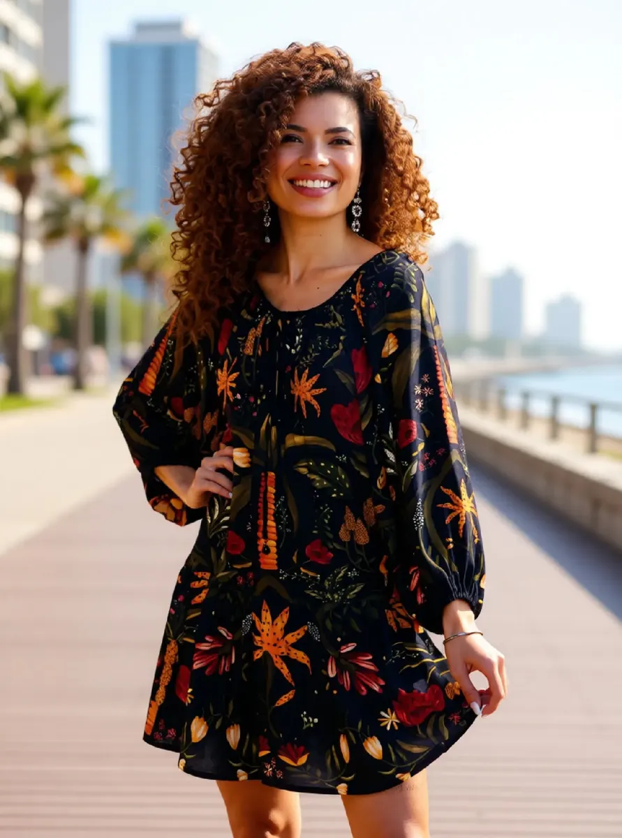 Vestido Curto Farm Feminino