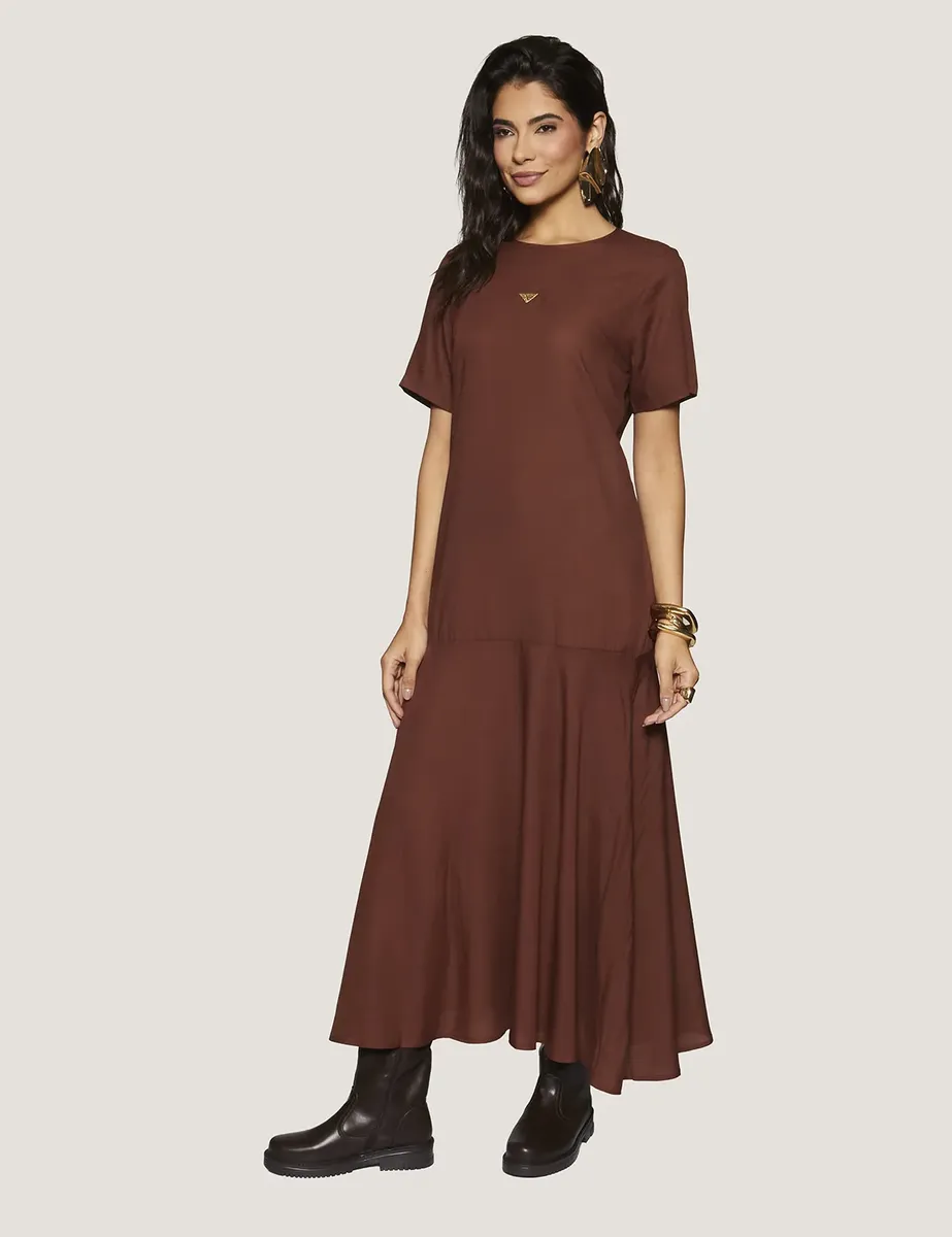 Vestido Midi Evasê Colcci Feminino